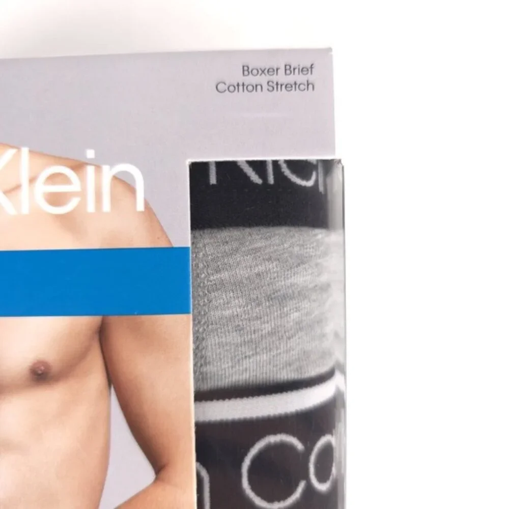 CALVIN KLEIN 3 Pack BOXER BRIEF Cotton‎ Stretch Soft Size XL